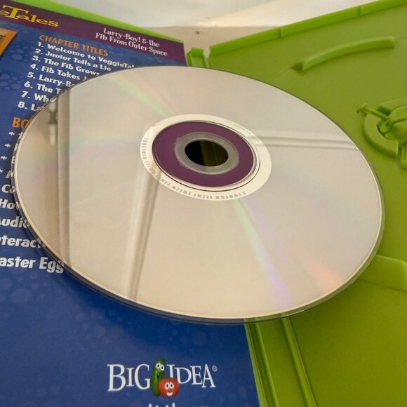 Bid Idea VeggieTales Larry Boy DVD Lot Rumor Weed Bad Apple Fib From Outer Space - Picture 4 of 7